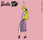 Dibujo Barbie flamenca pintado por hemoxa