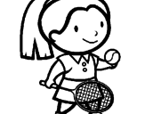 Dibujo Chica tenista pintado por jules