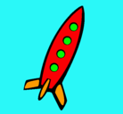 Dibujo Cohete II pintado por navesita