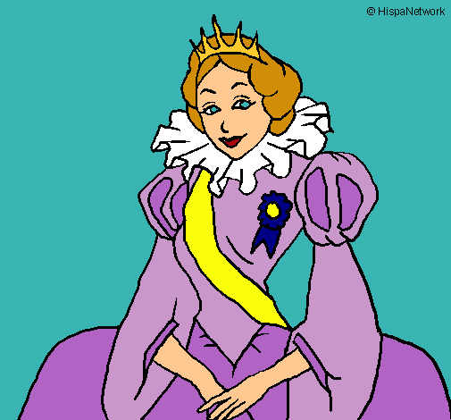 Dibujo Princesa real pintado por vicktoria