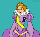 Dibujo Princesa real pintado por vicktoria