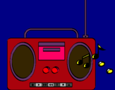 Dibujo Radio cassette 2 pintado por jackso