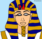 Dibujo Tutankamon pintado por sunday