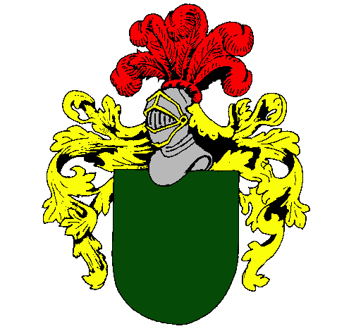 Escudo de armas y casco