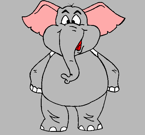 Elefante contento