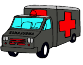 Dibujo Ambulancia pintado por ambulance