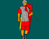 Dibujo Soldado romano pintado por nachoraso