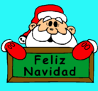 Dibujo Feliz Navidad pintado por ninfa