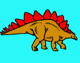 Dibujo Stegosaurus pintado por murii