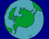 Dibujo Planeta Tierra pintado por brandhy