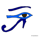 Dibujo Ojo Horus pintado por nanafava