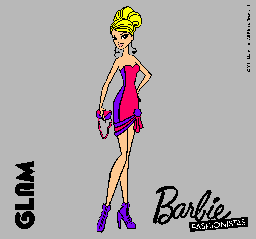 Dibujo Barbie Fashionista 5 pintado por ianna