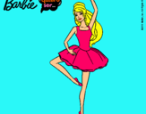 Dibujo Barbie bailarina de ballet pintado por cuore