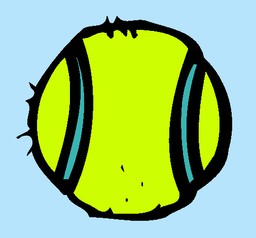 Dibujo Pelota de tenis pintado por pablogordo