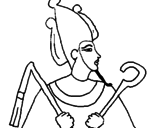Dibujo Osiris pintado por katherinne