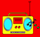 Dibujo Radio cassette 2 pintado por dani_03_2003