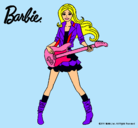 Dibujo Barbie guitarrista pintado por inna