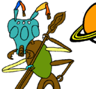 Dibujo Hormiga alienigena pintado por gerardito
