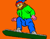 Dibujo Snowboard pintado por jojorg