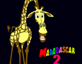 Dibujo Madagascar 2 Melman pintado por christ