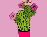 Dibujo Flores de cactus pintado por anititiypedro