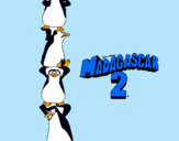 Dibujo Madagascar 2 Pingüinos pintado por pablogordo