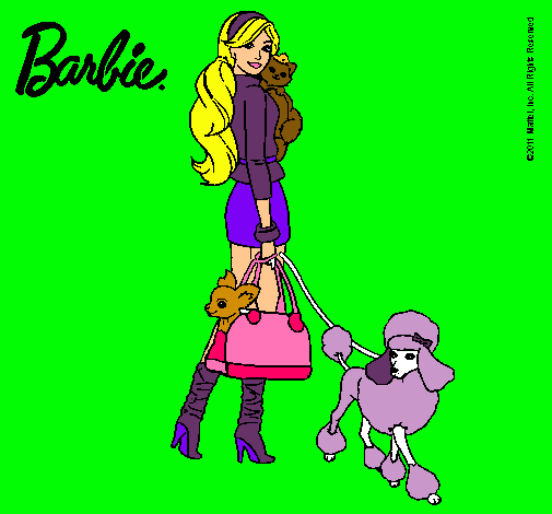 Dibujo Barbie elegante pintado por ianna