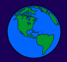 Dibujo Planeta Tierra pintado por Earth
