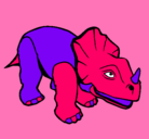 Dibujo Triceratops II pintado por biancucha