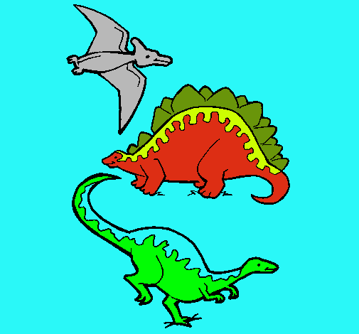 Tres clases de dinosaurios