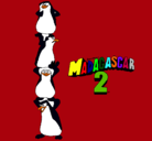 Dibujo Madagascar 2 Pingüinos pintado por raulsuarez