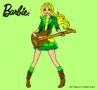 Dibujo Barbie guitarrista pintado por estrellavti