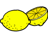 Dibujo limón pintado por florescv