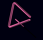 Dibujo Triángulo pintado por triangulo