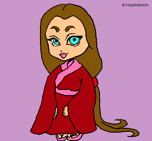 Princesa con kimono