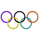 Dibujo Anillas de los juegos olimpícos pintado por orlando113
