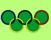 Dibujo Anillas de los juegos olimpícos pintado por jenedith
