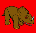 Dibujo Triceratops II pintado por mamt