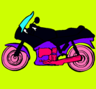 Dibujo Motocicleta pintado por fermoto