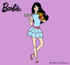 Dibujo Barbie y su mascota pintado por hemoxa