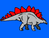 Dibujo Stegosaurus pintado por peosaurio