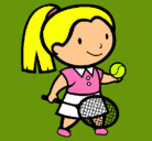 Dibujo Chica tenista pintado por cindy226