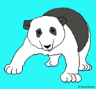 Dibujo Oso panda pintado por animalword