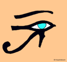 Dibujo Ojo Horus pintado por AMI9