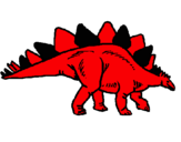 Dibujo Stegosaurus pintado por ispinas