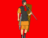 Dibujo Soldado romano pintado por javier5