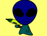 Dibujo Alienígena II pintado por jjjtffdgcghc