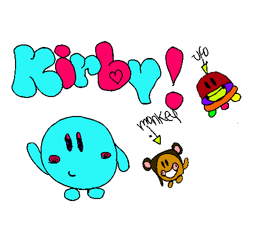 Dibujo Kirby 4 pintado por anace