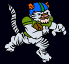 Dibujo Jugador tigre pintado por 123brayan