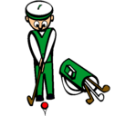 Dibujo Jugador de golf II pintado por TORETO